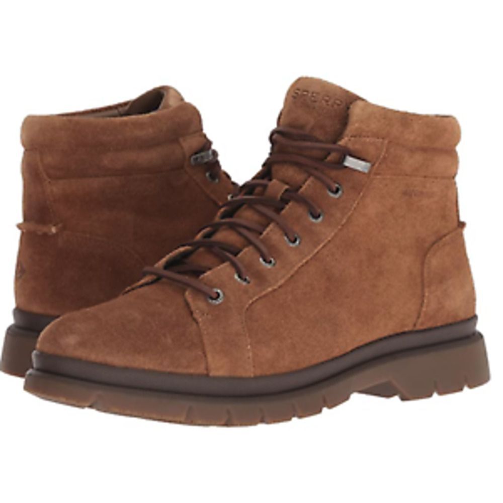SPERRY MEN WATERTOWN LIT BOOT BROWN  SIZE 9